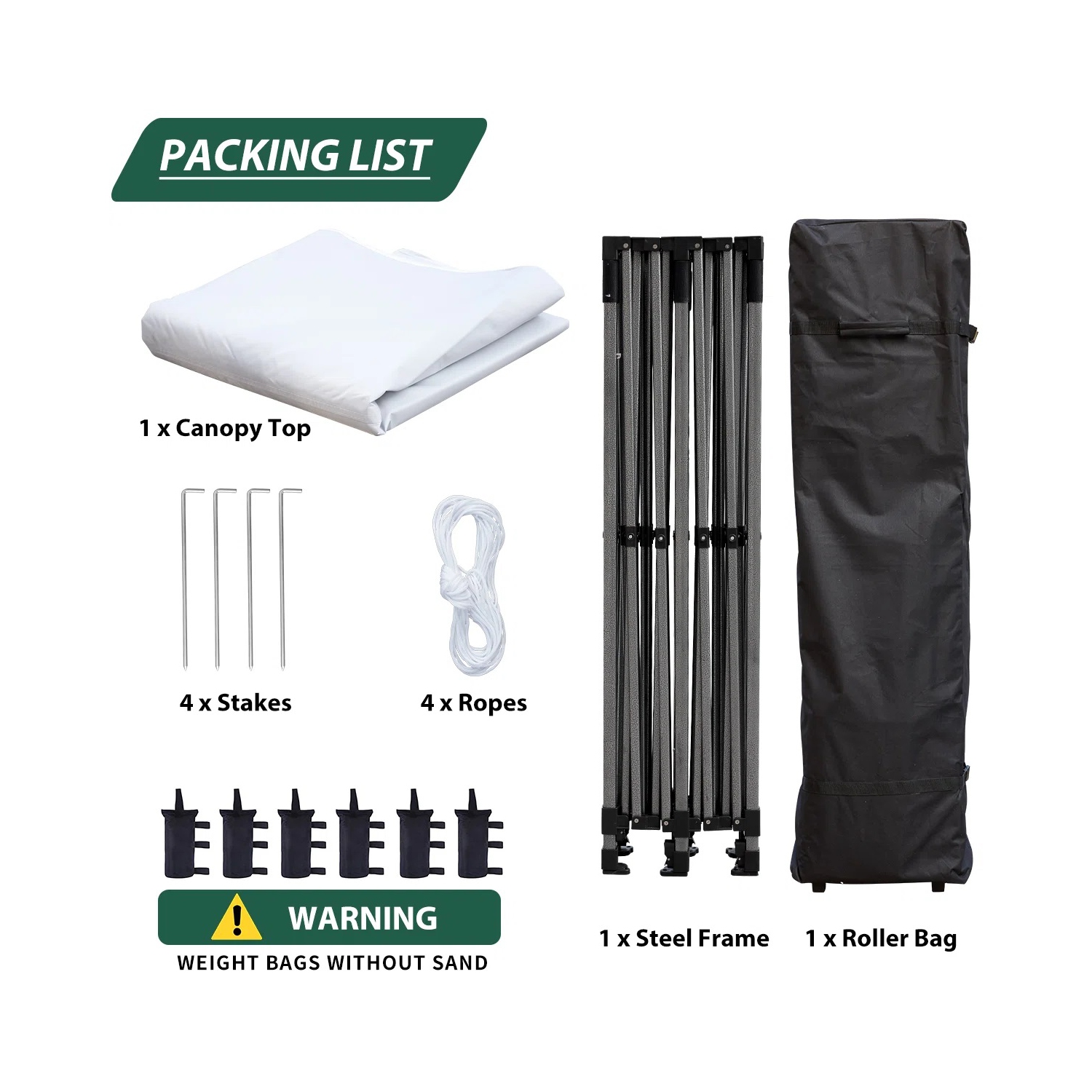 Tente d'extérieur escamotable instantanée de 10 x 20 pi d'EROMMY – Installation rapide, blanc – Abri portatif pour le camping, les fêtes et les