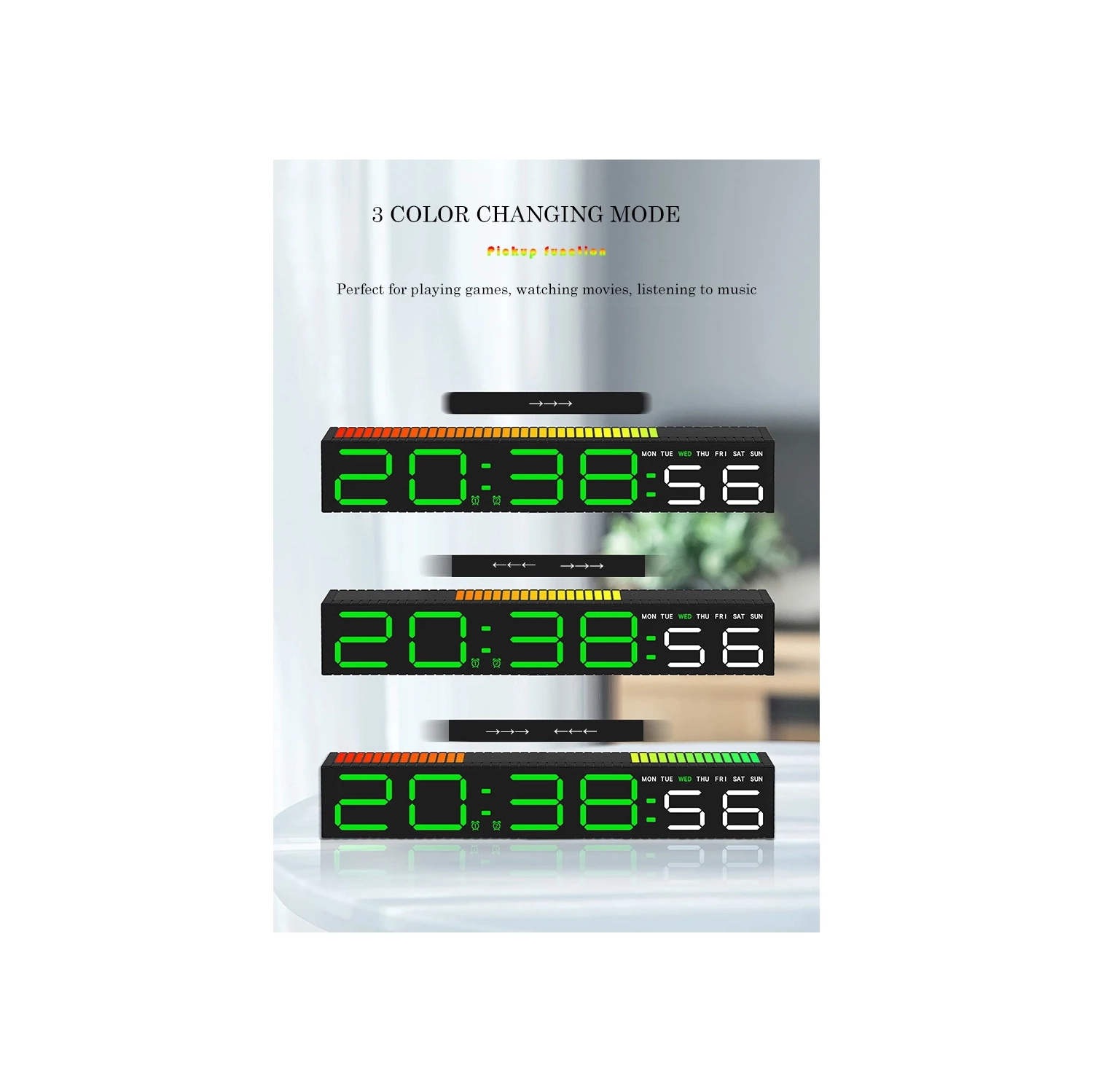 Creative LED – Horloge électronique, réveil simple, horloge projecteur, décoration de chevet, réveil électronique, Horloge de table numérique de LED