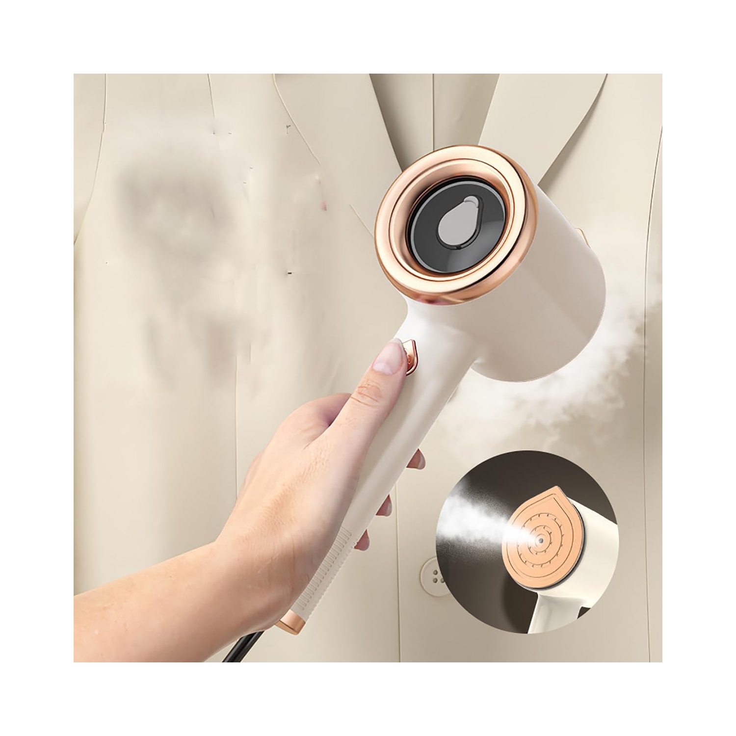 Portable Mini Ironing Machine, 2 in 1 Travel Mini Steam Iron, Handheld Mini Ironing Machine, Fast Preheating Steam Dry Ironing, Suitable for Home and