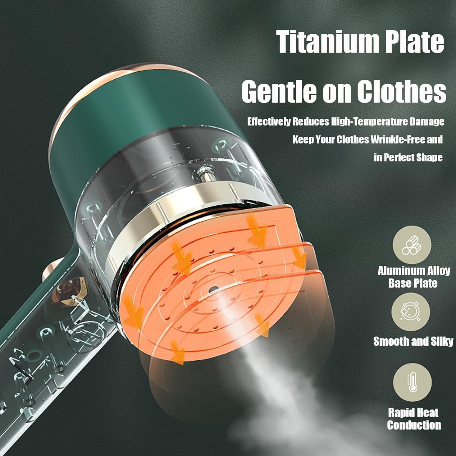 Portable Mini Ironing Machine, 2 in 1 Travel Mini Steam Iron, Handheld Mini Ironing Machine, Fast Preheating Steam Dry Ironing, Suitable for Home and