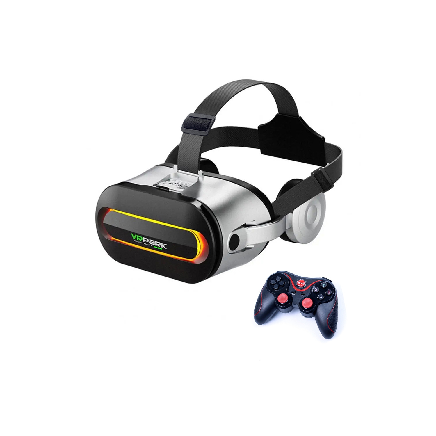 Machine tout-en-un pour lunettes d'affichage virtuel, BOÎTIER intelligent pour film haute définition sans fil VR lunettes VR blanc J60 + poignée X3