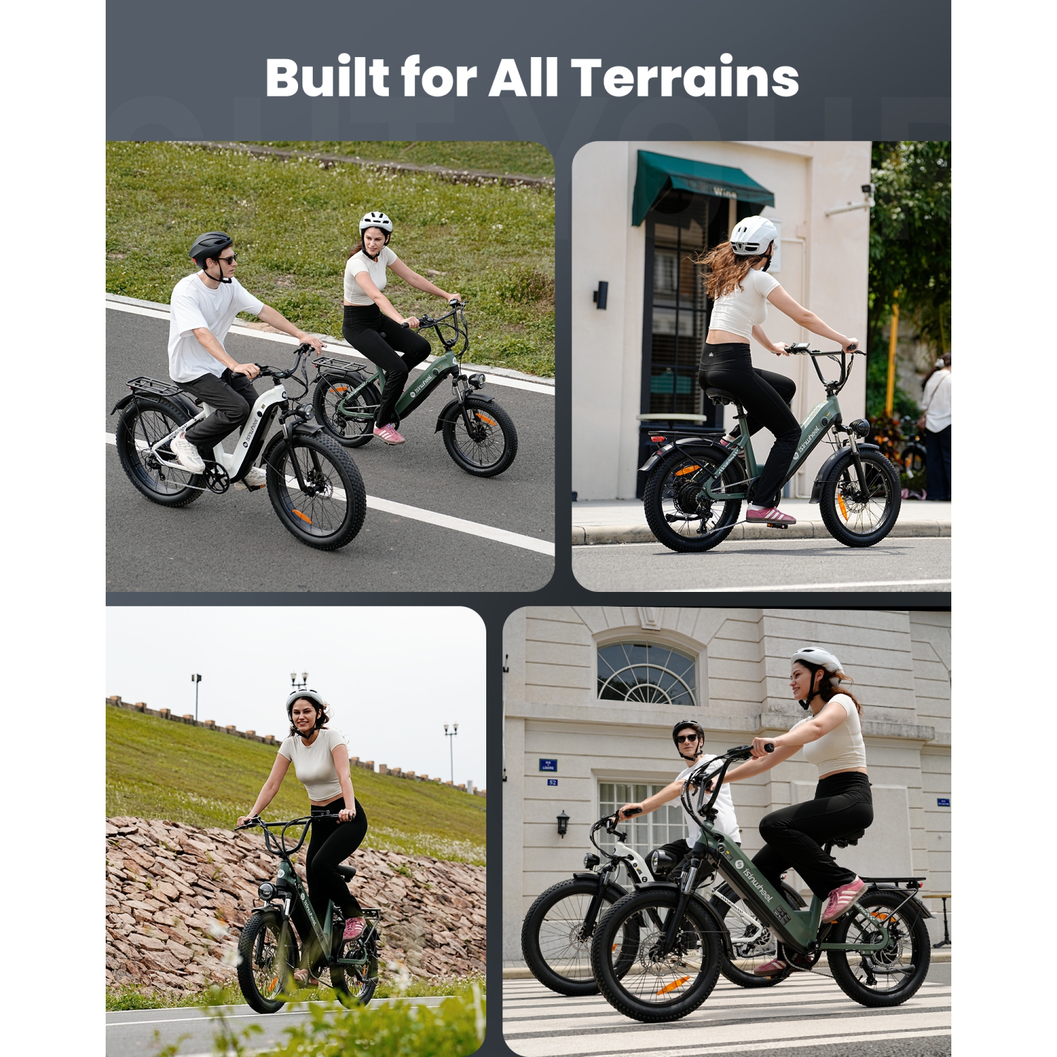 Vélo électrique U8 Pro d'isinwheel pour adultes - Noir