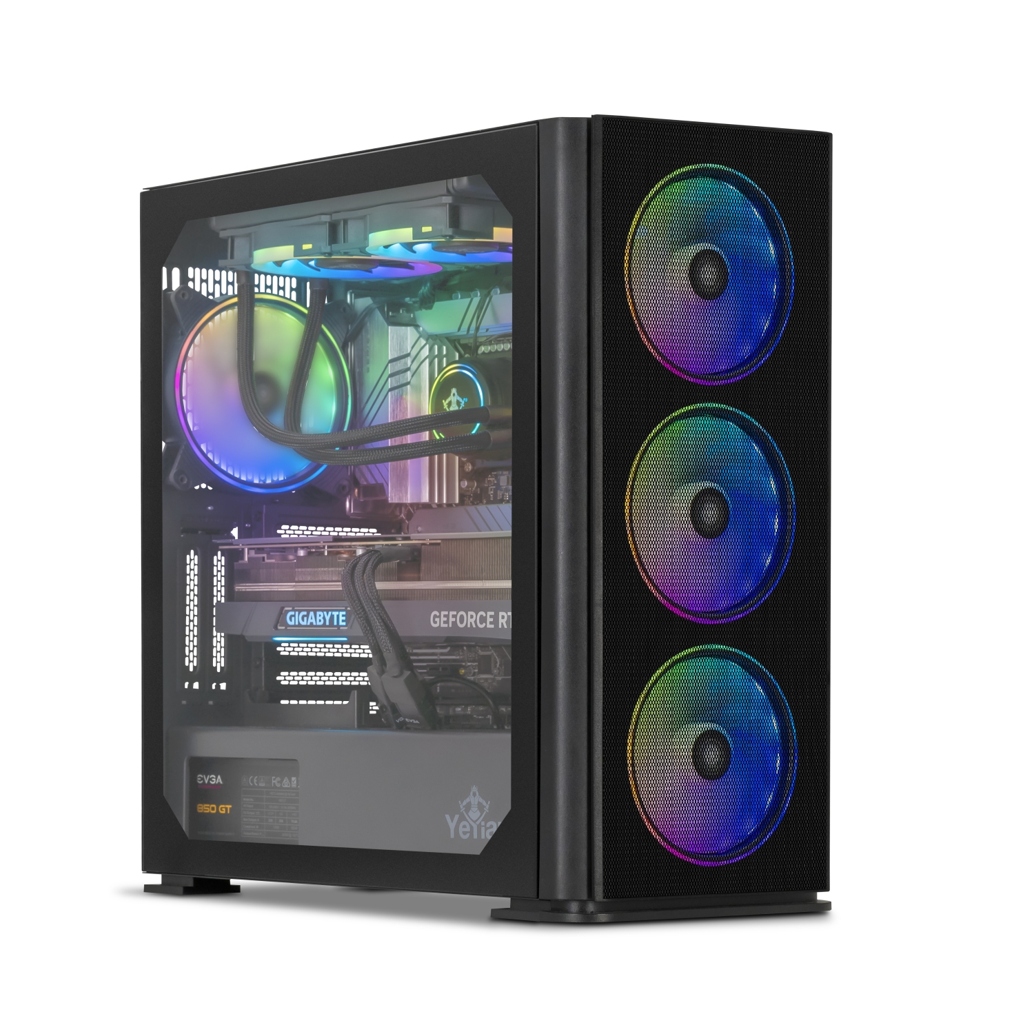 YEYIAN Odachi Gaming Desktop Intel Core i7 13700KF 5.4 GHz, RTX 4080 16GB GDDR6X, 32GB DDR5 5600Mhz, 2TB Gen4 NVMe SSD, 850W 80+ Gold PSU, 240mm AIO, Z790 Chipset , Win 11 Home