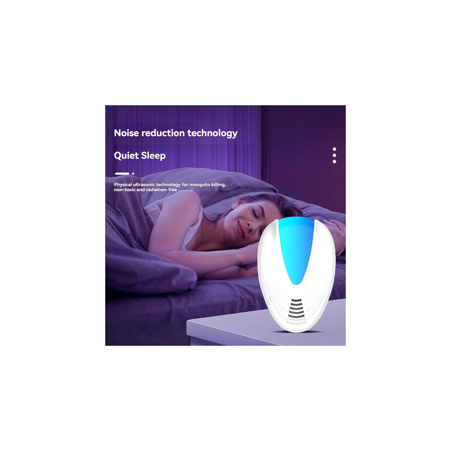 4-Pack Smart Ultrasonic Pest Repeller | Dual-Frequency Tech | 30㎡ Coverage | Safe & Silent