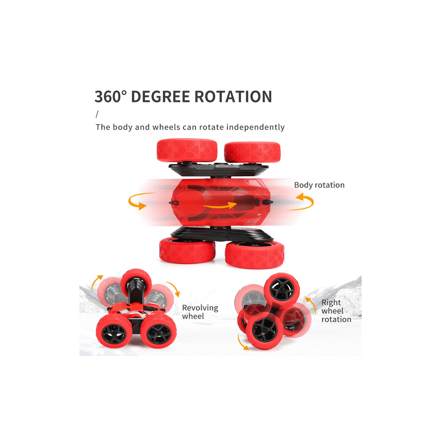 Remote Control Toy Car, Double-Sided Stunt Car, RC Dump Truck Children's Remote Control Drift Off-Road Car, Remote Control Car Children's Toy