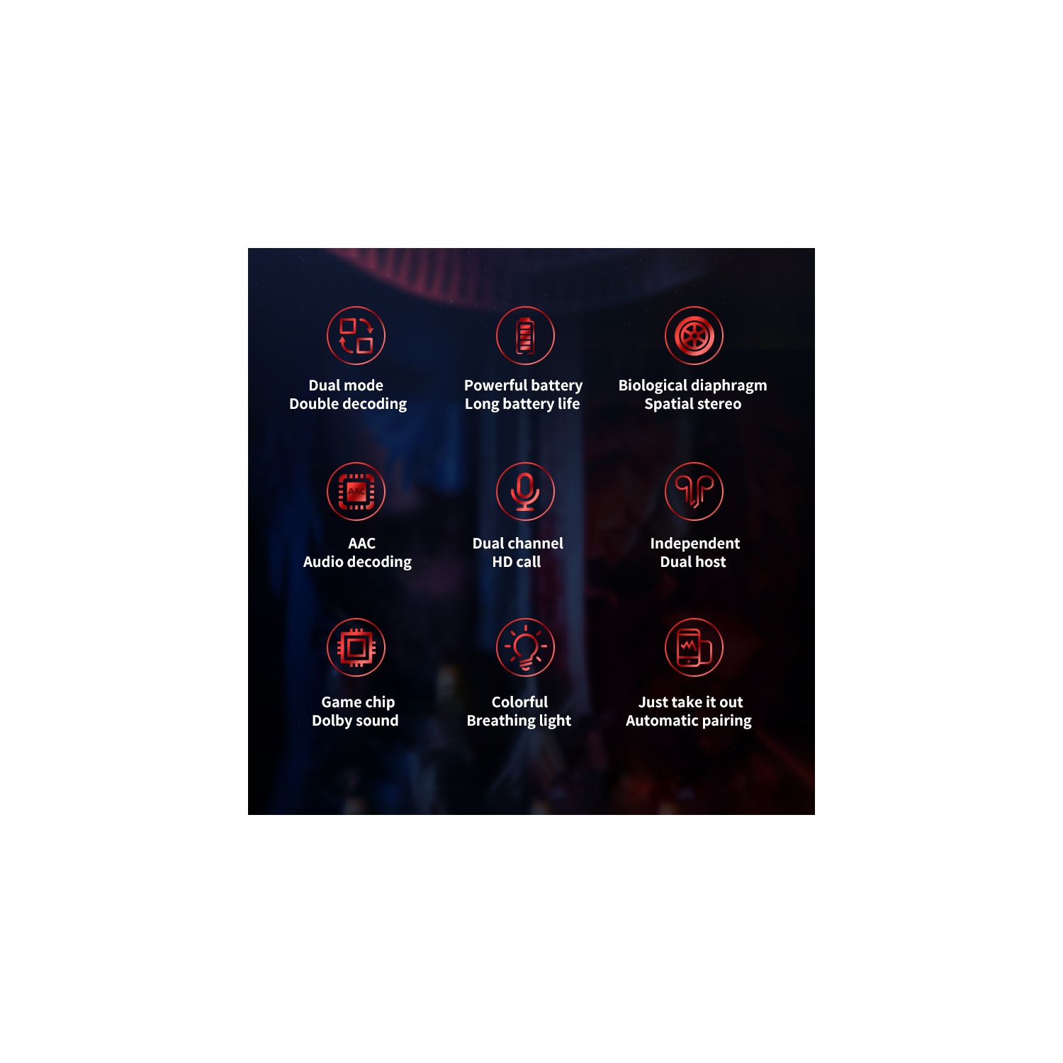 Nouveau casque d'écoute Bluetooth sans fil à faible latence pour le jeu eSports de TWS-M28, machine d'accessoires de jeu géniale, casque de jeu