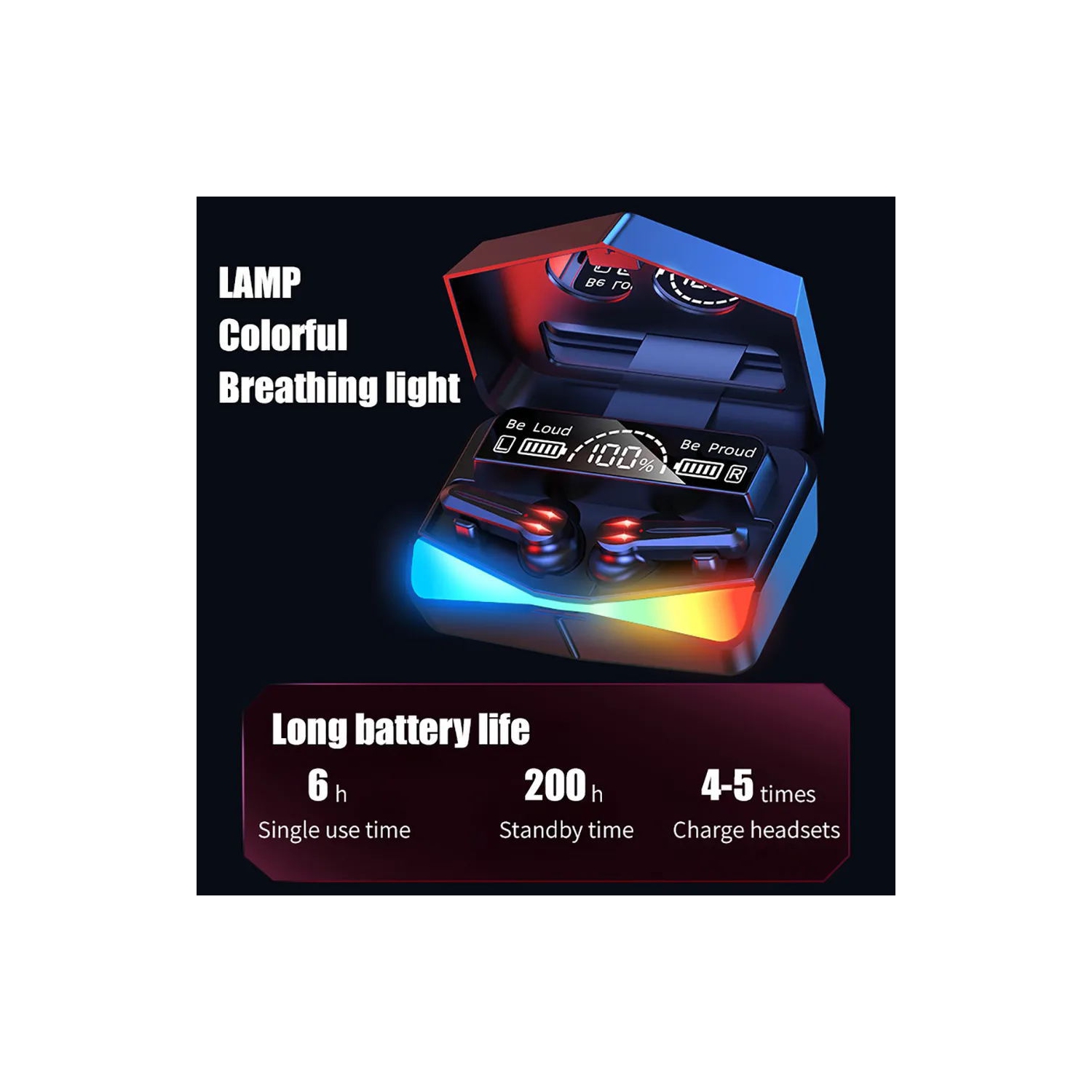 Nouveau casque d'écoute Bluetooth sans fil à faible latence pour le jeu eSports de TWS-M28, machine d'accessoires de jeu géniale, casque de jeu