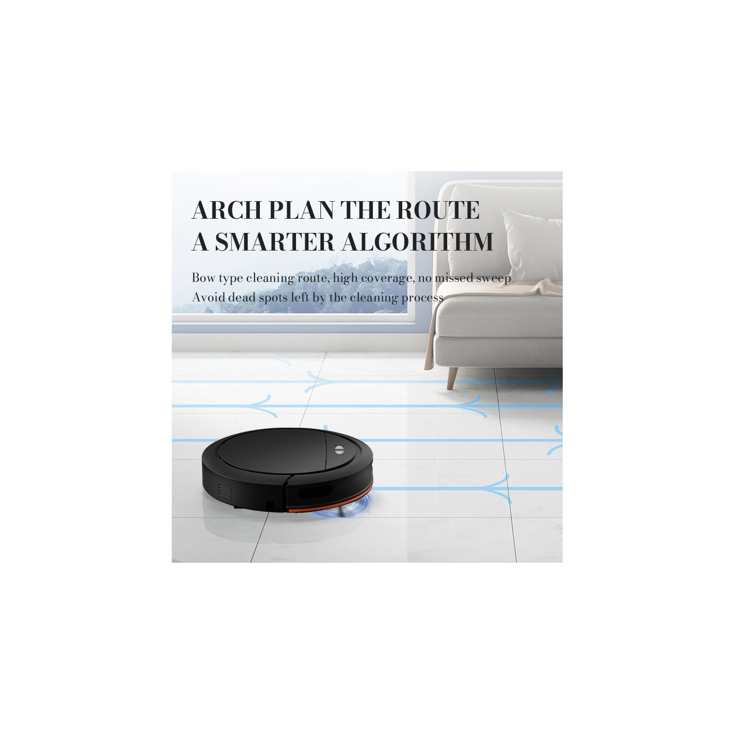 Household sweeper, smart APP controlled washing, mopping and sucking three-in-one, household integrated automatic sweeping robot - black