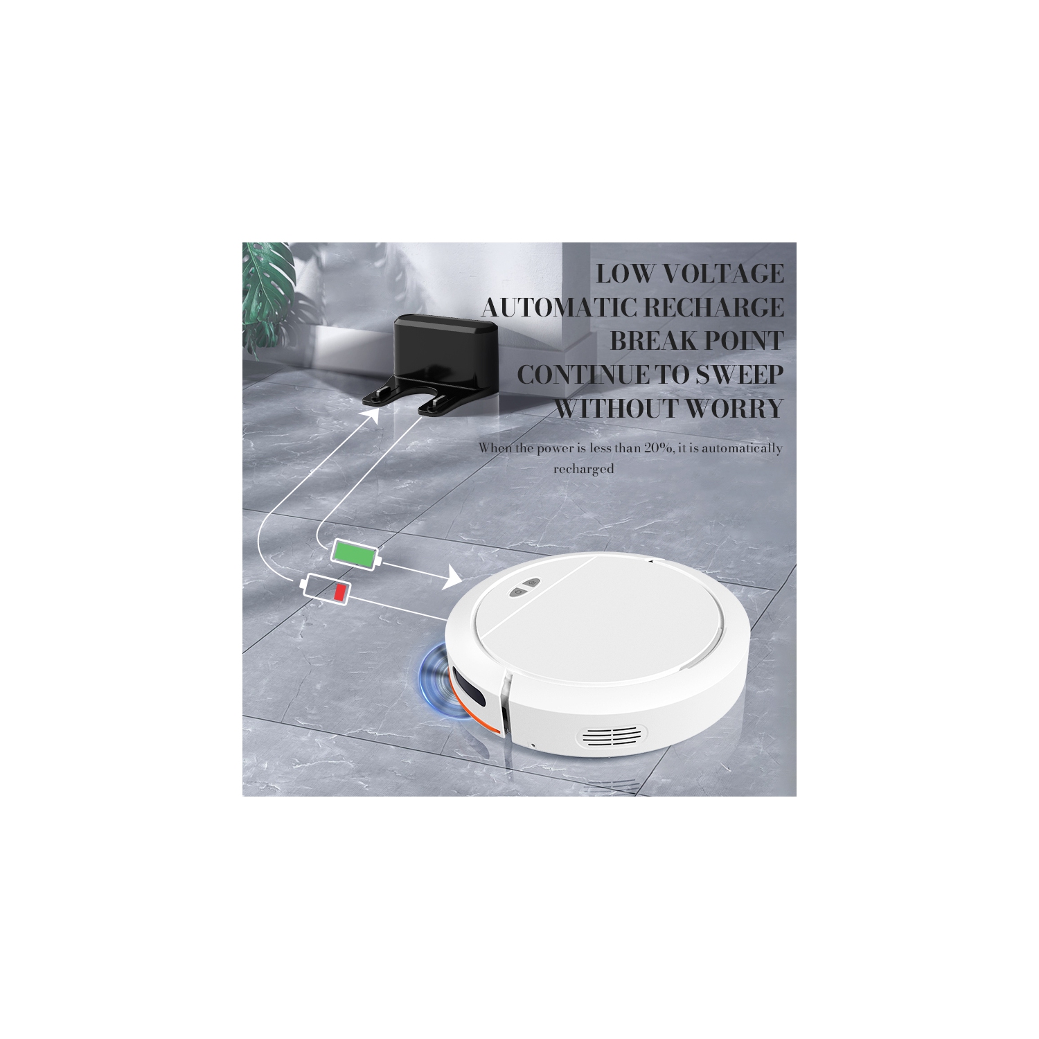 Household sweeper, smart APP controlled washing, mopping and sucking three-in-one, household integrated automatic sweeping robot - black