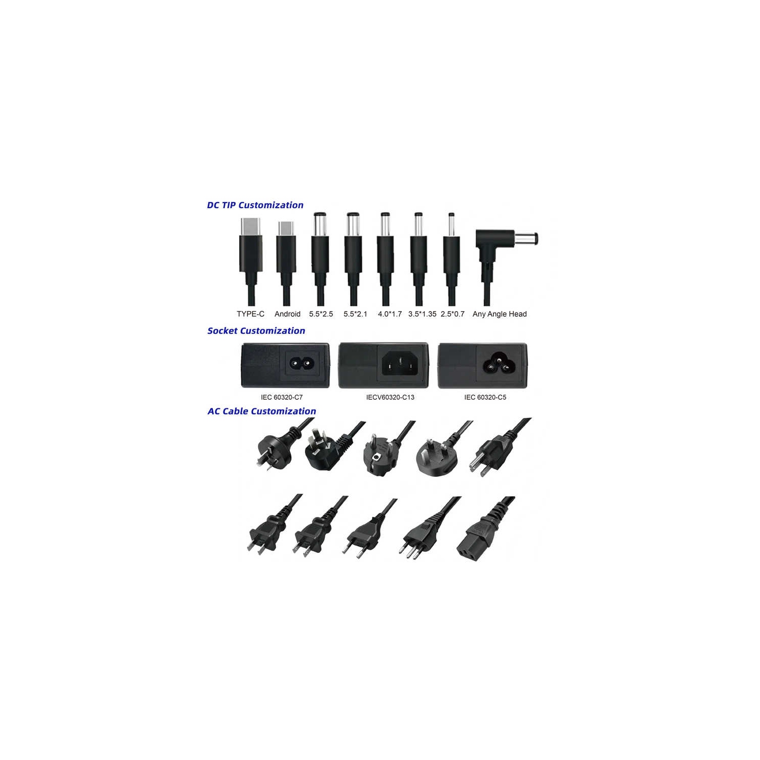 24v3a adapter, desktop power supply, light box display power supply, power adapter