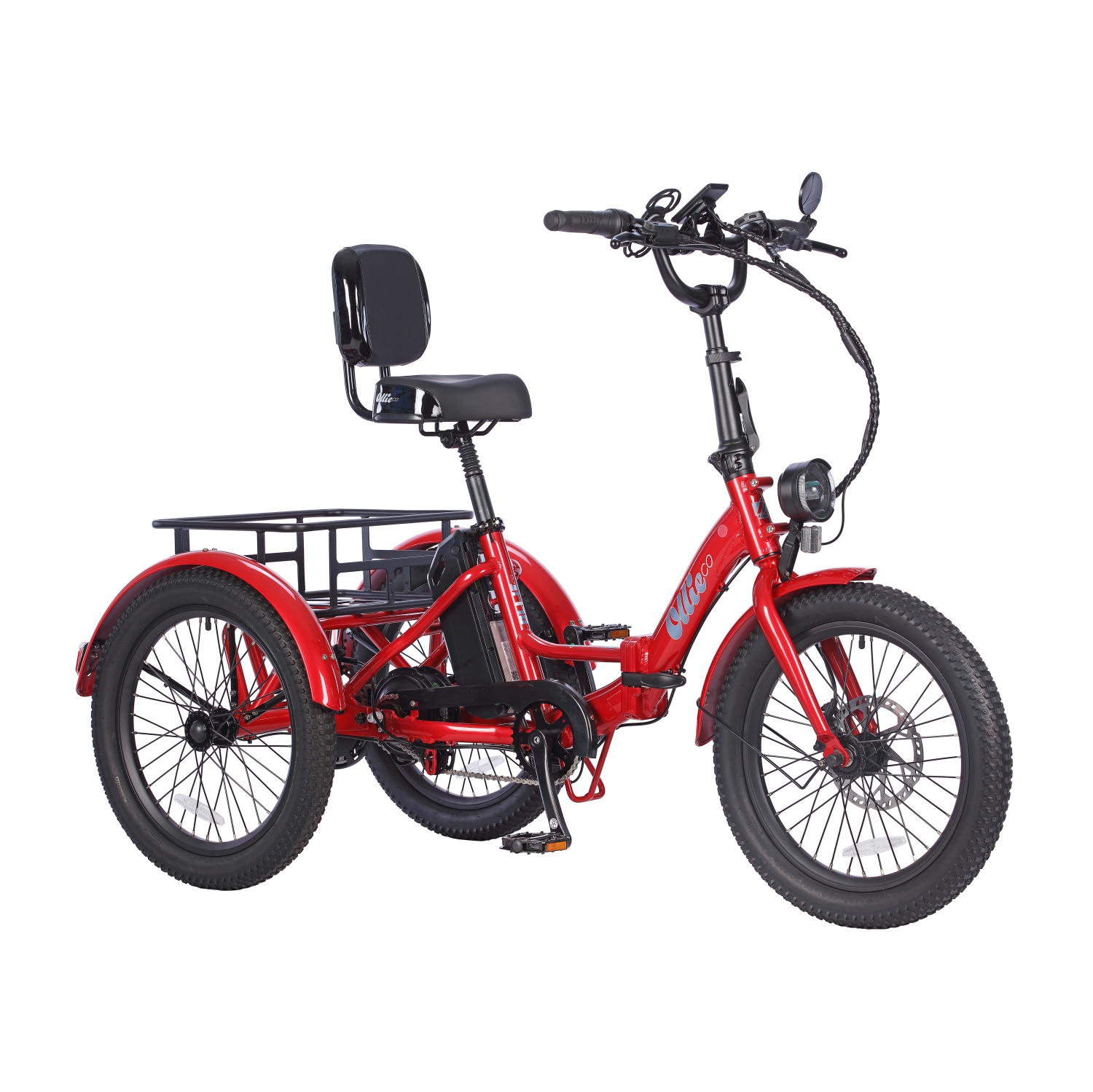 Remis à neuf - Tricycle de ville électrique pliable à cadre bas Ollie Leo (moteur 500&nbsp;W/cuisinière 65&nbsp;km/vitesse maximale 22&nbsp;km/h) -