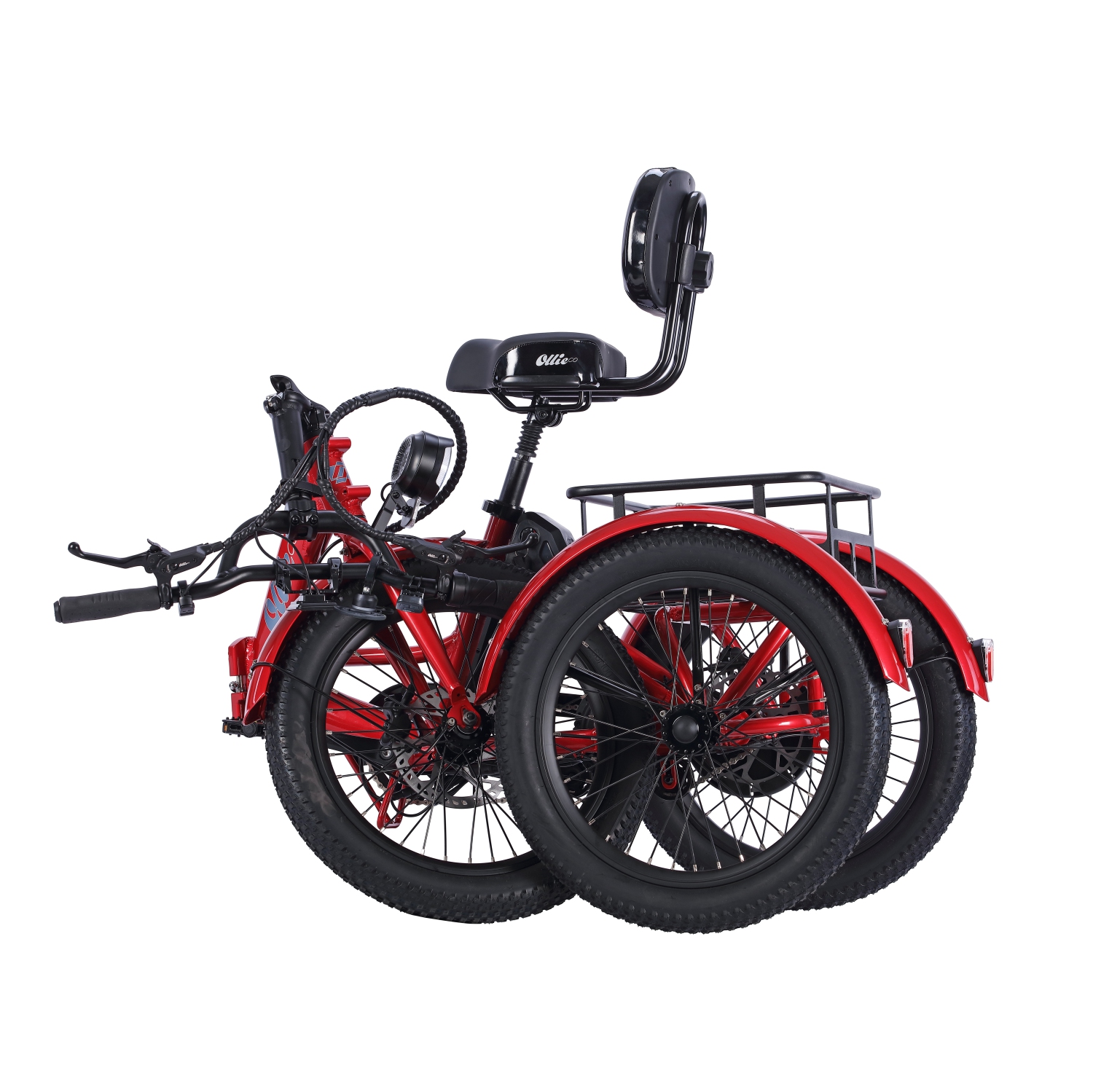 Remis à neuf - Tricycle de ville électrique pliable à cadre bas Ollie Leo (moteur 500&nbsp;W/cuisinière 65&nbsp;km/vitesse maximale 22&nbsp;km/h) -