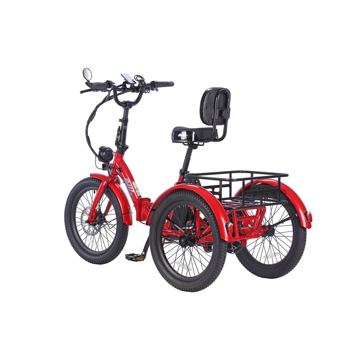 Remis à neuf - Tricycle de ville électrique pliable à cadre bas Ollie Leo (moteur 500&nbsp;W/cuisinière 65&nbsp;km/vitesse maximale 22&nbsp;km/h) -