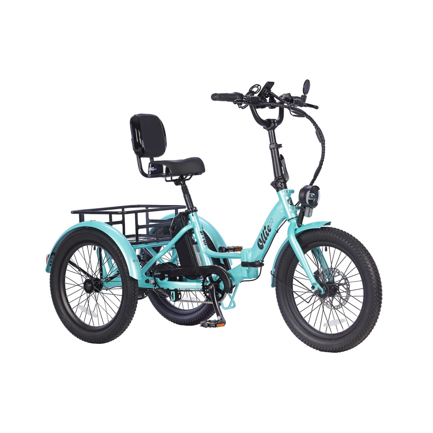 Remis à neuf - Tricycle de ville électrique pliable à cadre bas Ollie Leo (moteur 500&nbsp;W/cuisinière 65&nbsp;km/vitesse maximale 22&nbsp;km/h) -