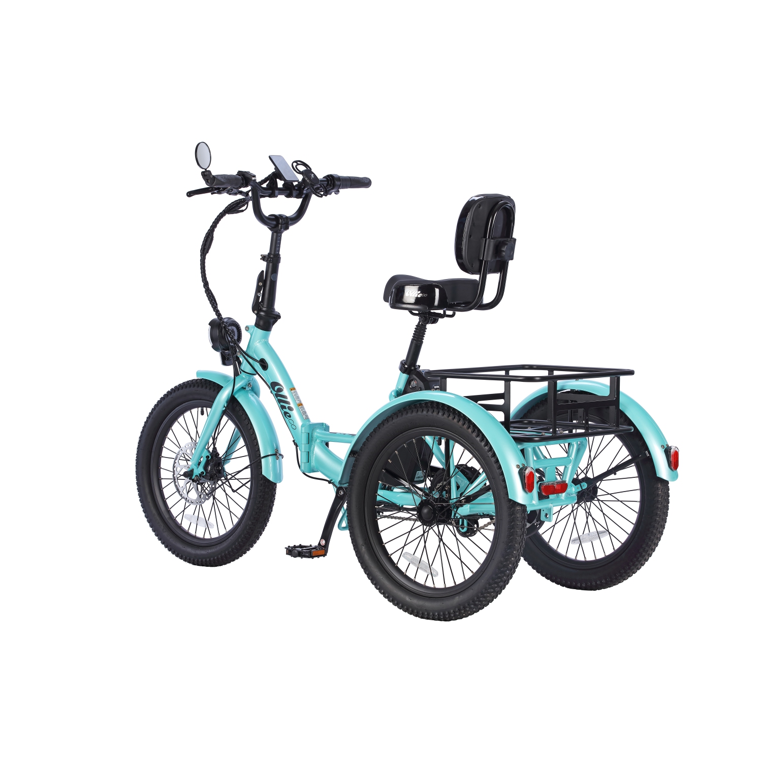 Remis à neuf - Tricycle de ville électrique pliable à cadre bas Ollie Leo (moteur 500&nbsp;W/cuisinière 65&nbsp;km/vitesse maximale 22&nbsp;km/h) -