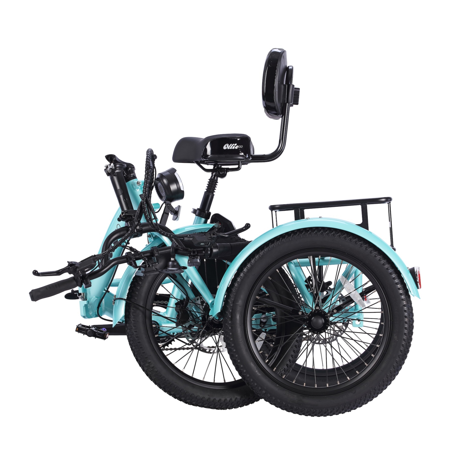 Remis à neuf - Tricycle de ville électrique pliable à cadre bas Ollie Leo (moteur 500 W/cuisinière 65 km/vitesse maximale 22 km/h) -