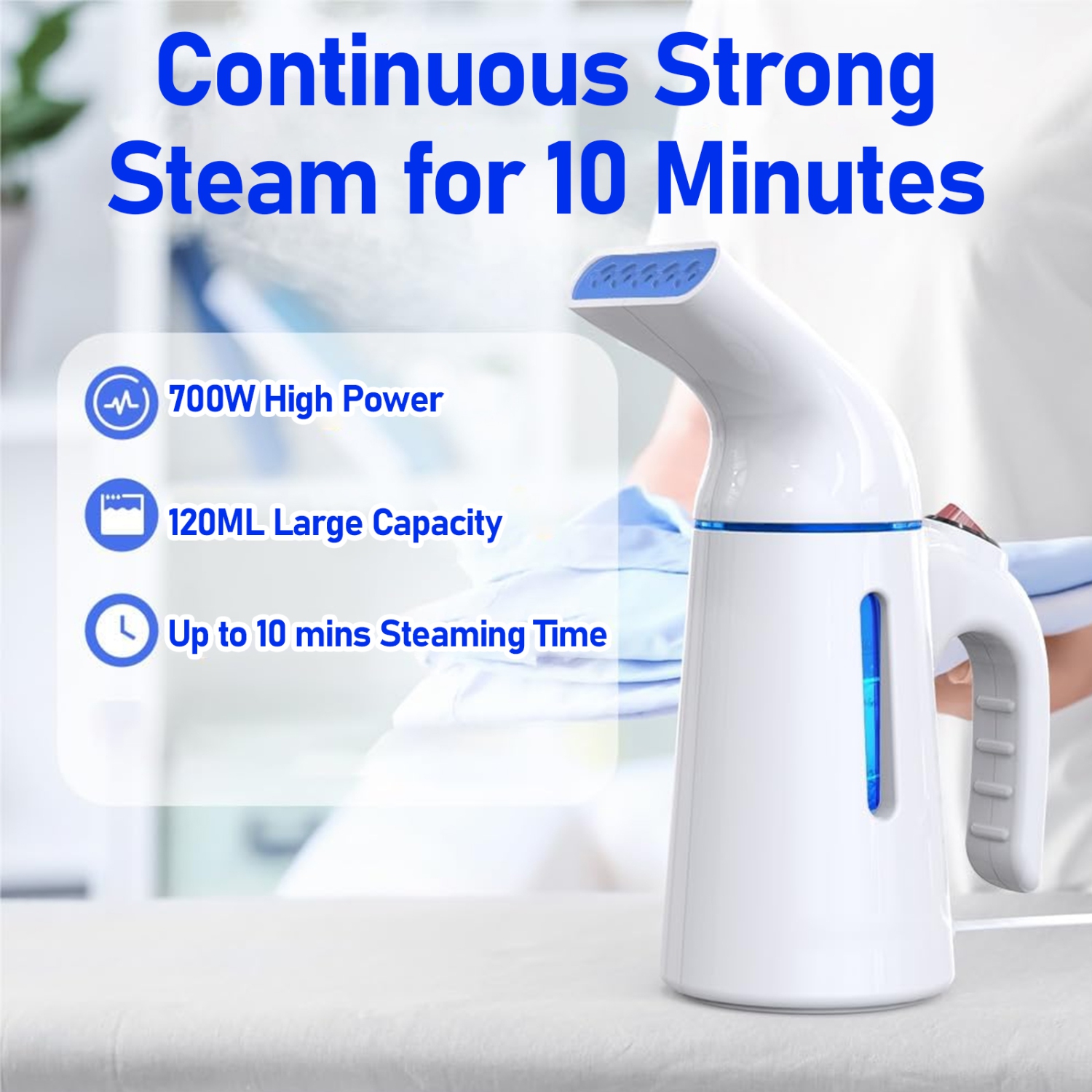 Défroisseur à vapeur portatif, mini défroisseur à vapeur portatif avec réservoir d'eau de 150 ml pour les voyages et la maison