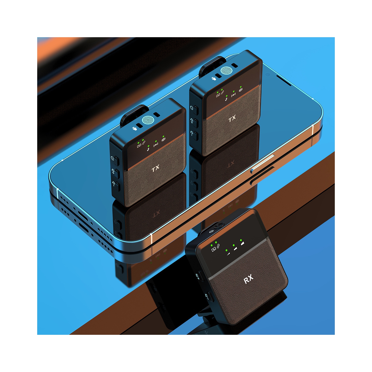 Microphone SX9 mode intérieur réduction du bruit mode extérieur KTV mode réverbération réduction du bruit Plug and Play micro-cravateSX9 réduction du