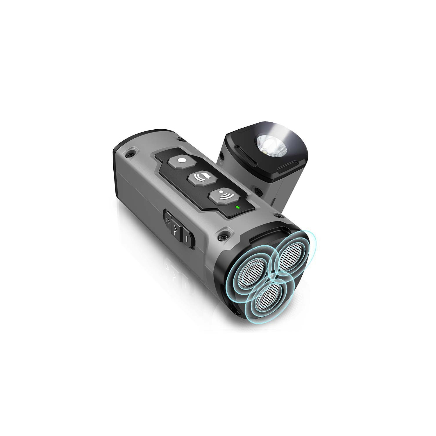 Dog Repellent - Ultrasonic Anti-Barking Device, 3 Beams, Rechargeable Anti-Barking Device - Safe for Dog Training - Grey - 3 Head High Power Dog