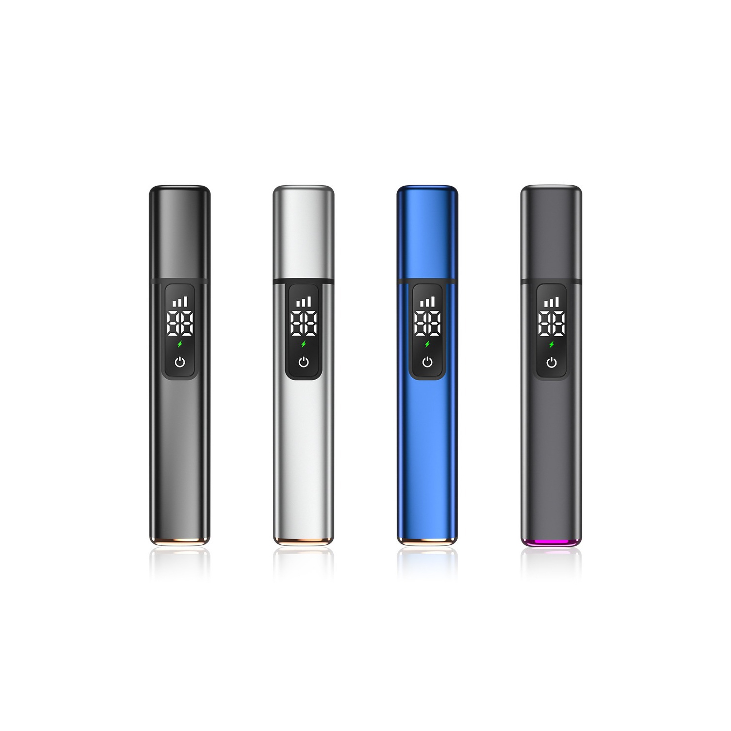 Hot sale electric nose hair trimmer, rechargeable nose hair scissors and eyebrow trimmer, nose hair tool for men and women - high-end silver [digital