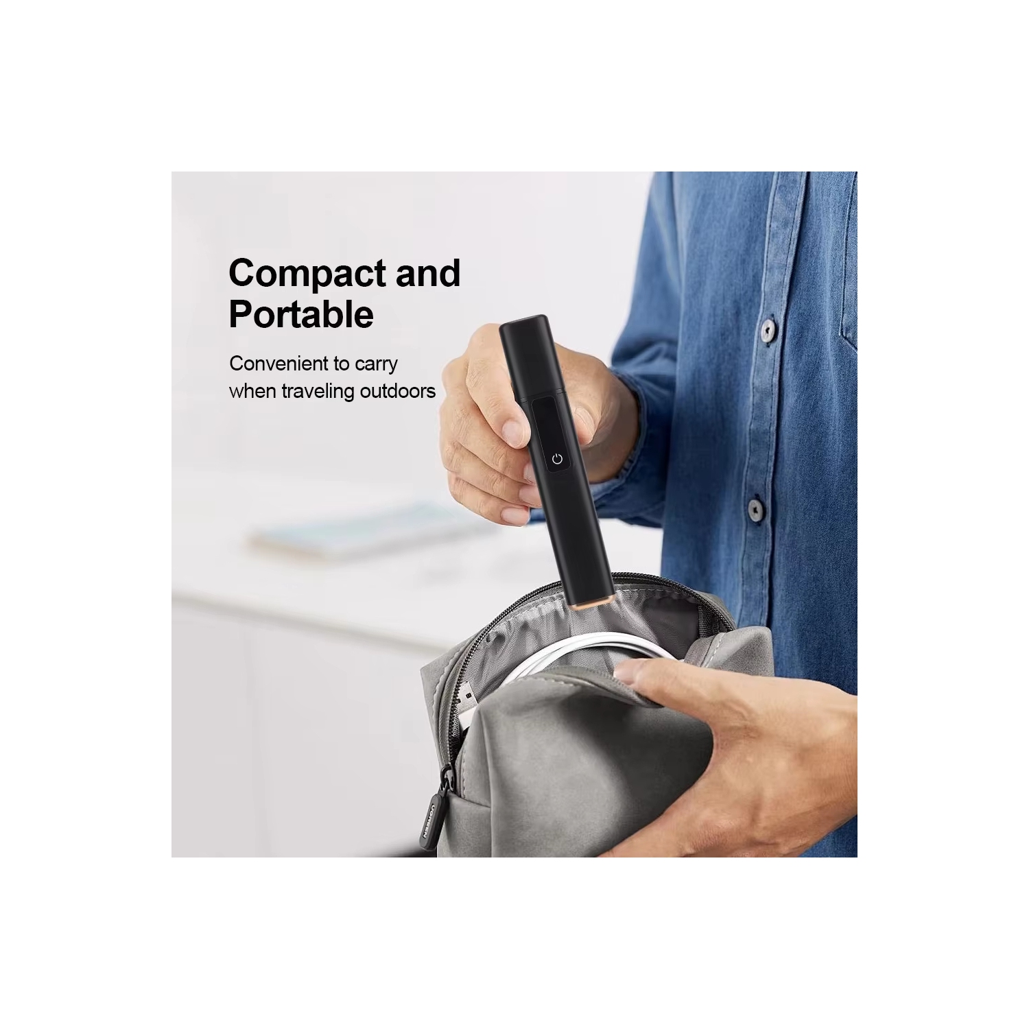 Hot sale electric nose hair trimmer, rechargeable nose hair scissors and eyebrow trimmer, nose hair tool for men and women - high-end silver [digital