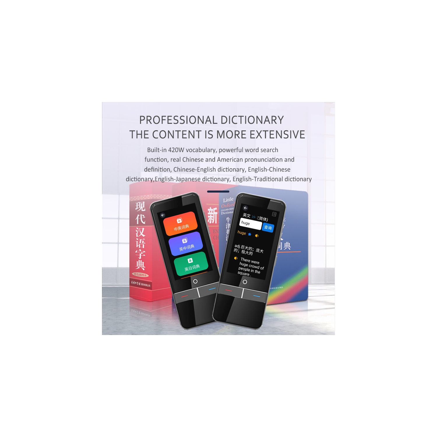 Traducteur hors ligne précis, traducteur vocal intelligent, stylo de traduction d'enregistrement, formation orale - F6 gris 3 pouces 139 langues