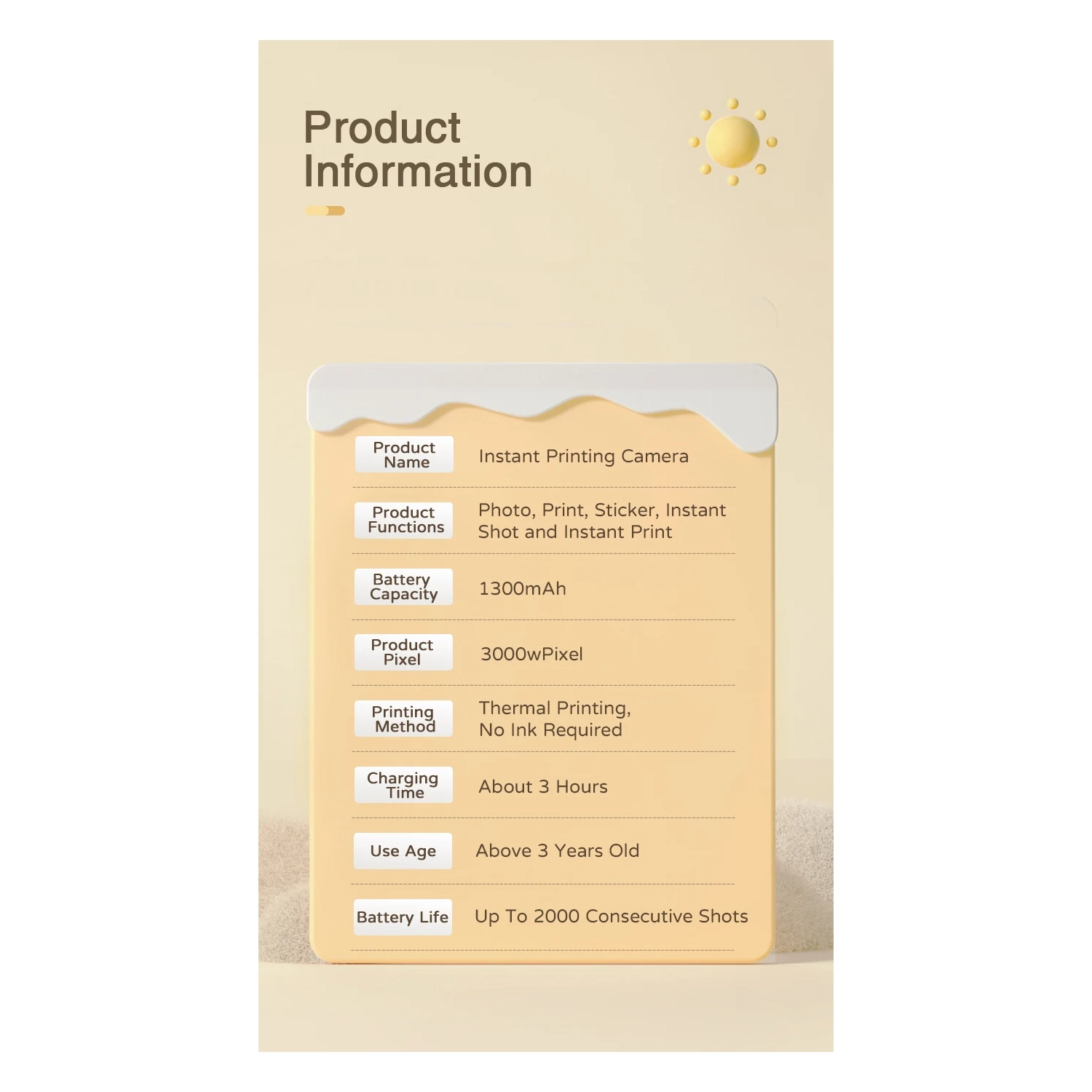 New Polaroid Camera Portable Thermal Print Camera Children's Day Gift Purple [32G High Configuration Contains 1 Roll of Black and White Printing