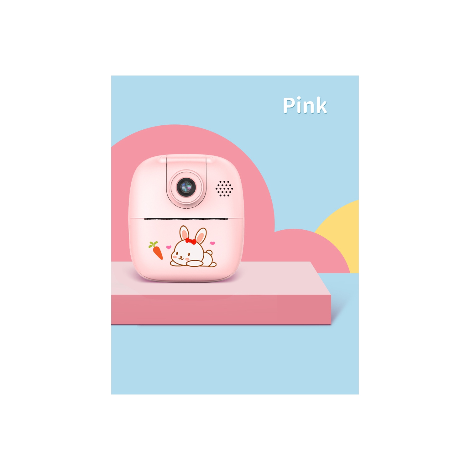 Nouveau dessin animé intelligent appareil photo pour enfants impression thermique instantanée numérique petit appareil photo reflex numérique jouet