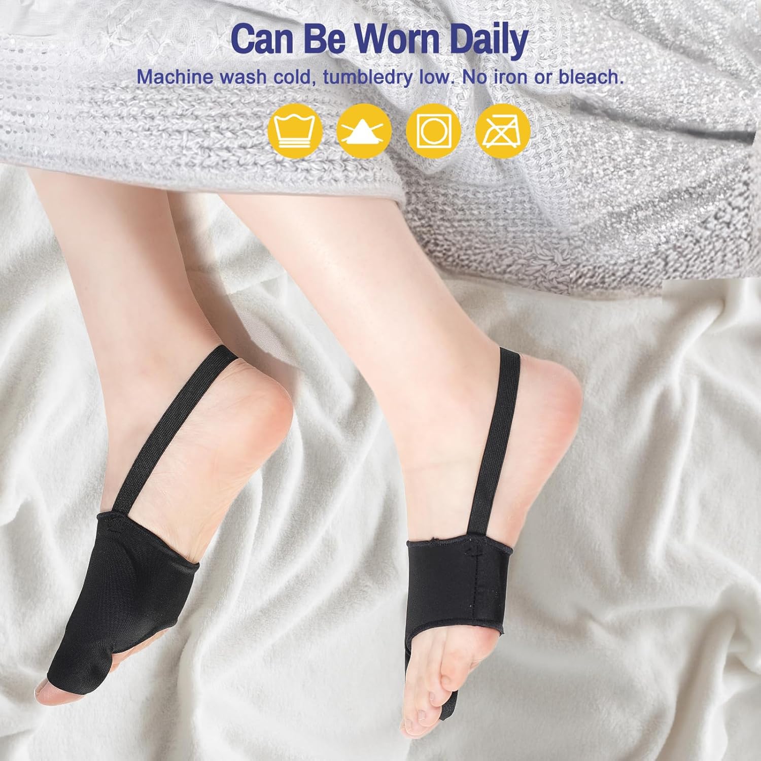 2PCS Bunion Corrector for Women & Men Big Toe Straightener,Bunions Correction Splint-Bunion Pads for Bunion Relief,Breathable Day & Night