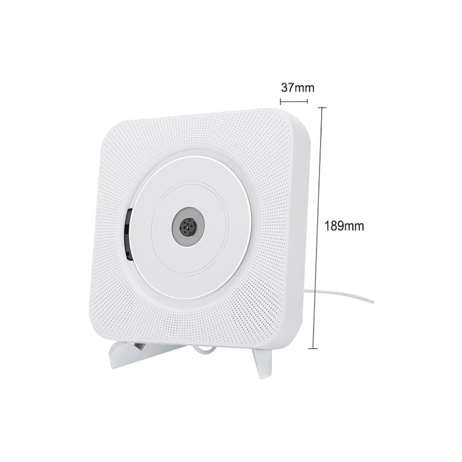 Lecteur CD mural, lecteur CD maison portatif avec télécommande, prise en charge de CD/Bluetooth/radio FM/disque U/auxiliaire, lecture en boucle et