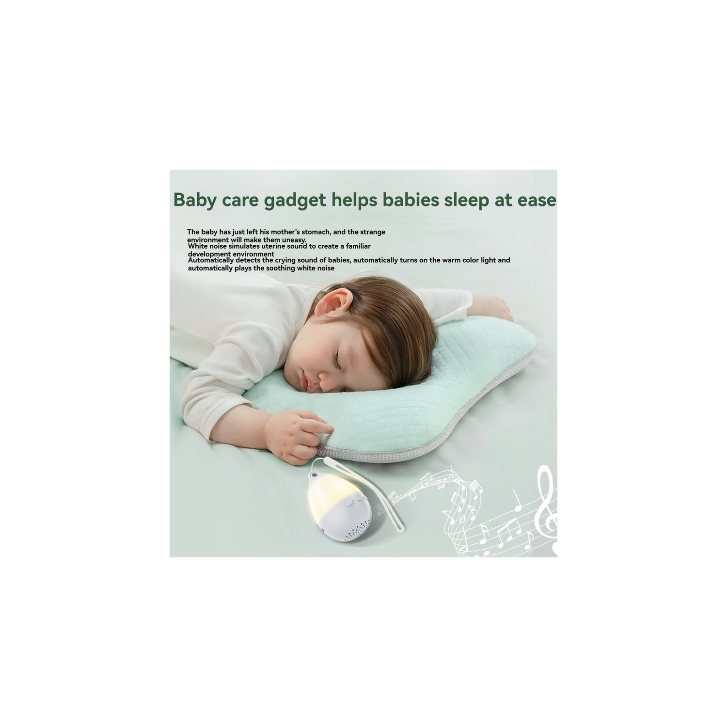 Portable white noise sleep aid: 26 soothing sound sources + infinite dimming breathing light, 90-minute timer, ultra-long battery life of 8 hours