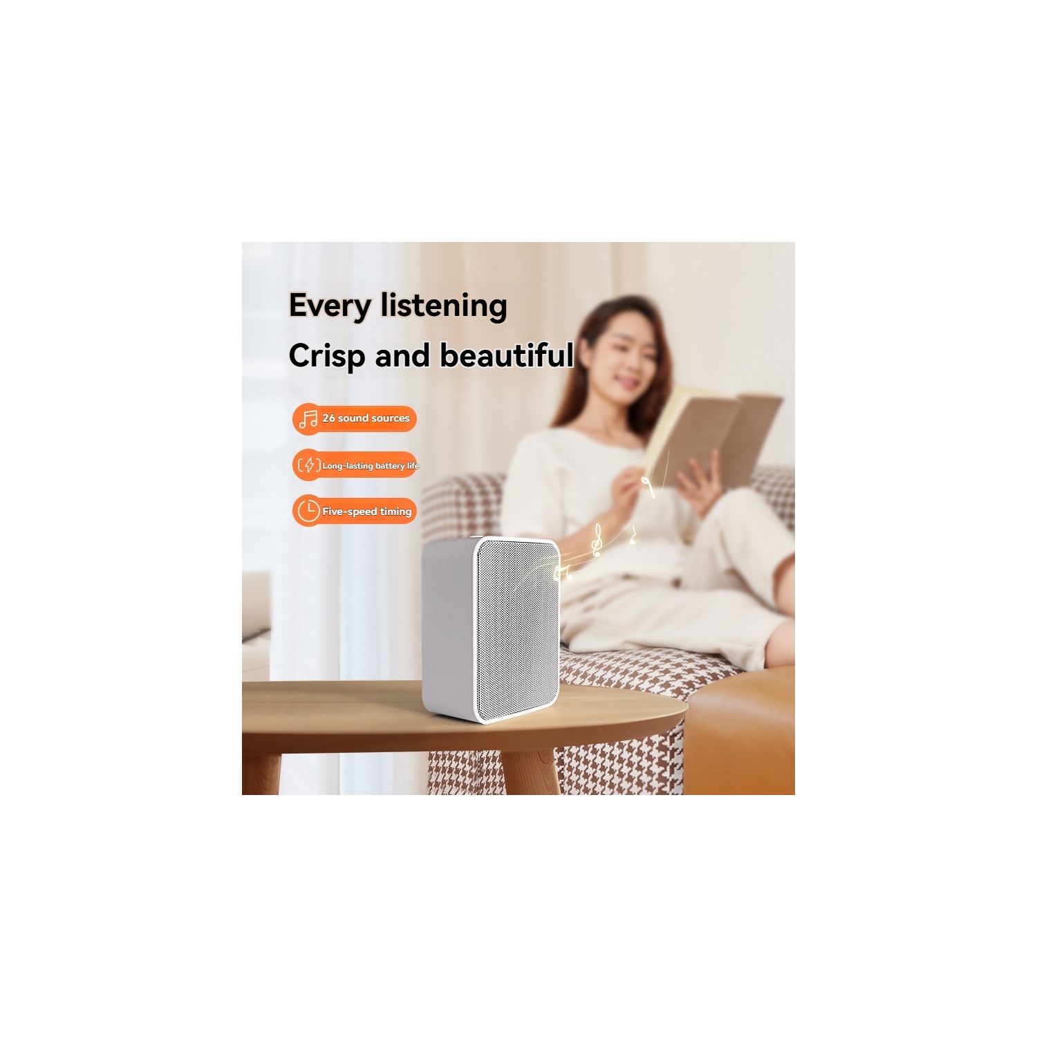 26 kinds of sound effects, smart white noise sleep instrument, help sleep, improve insomnia, calm the mind and fall asleep quickly, reduce stress and