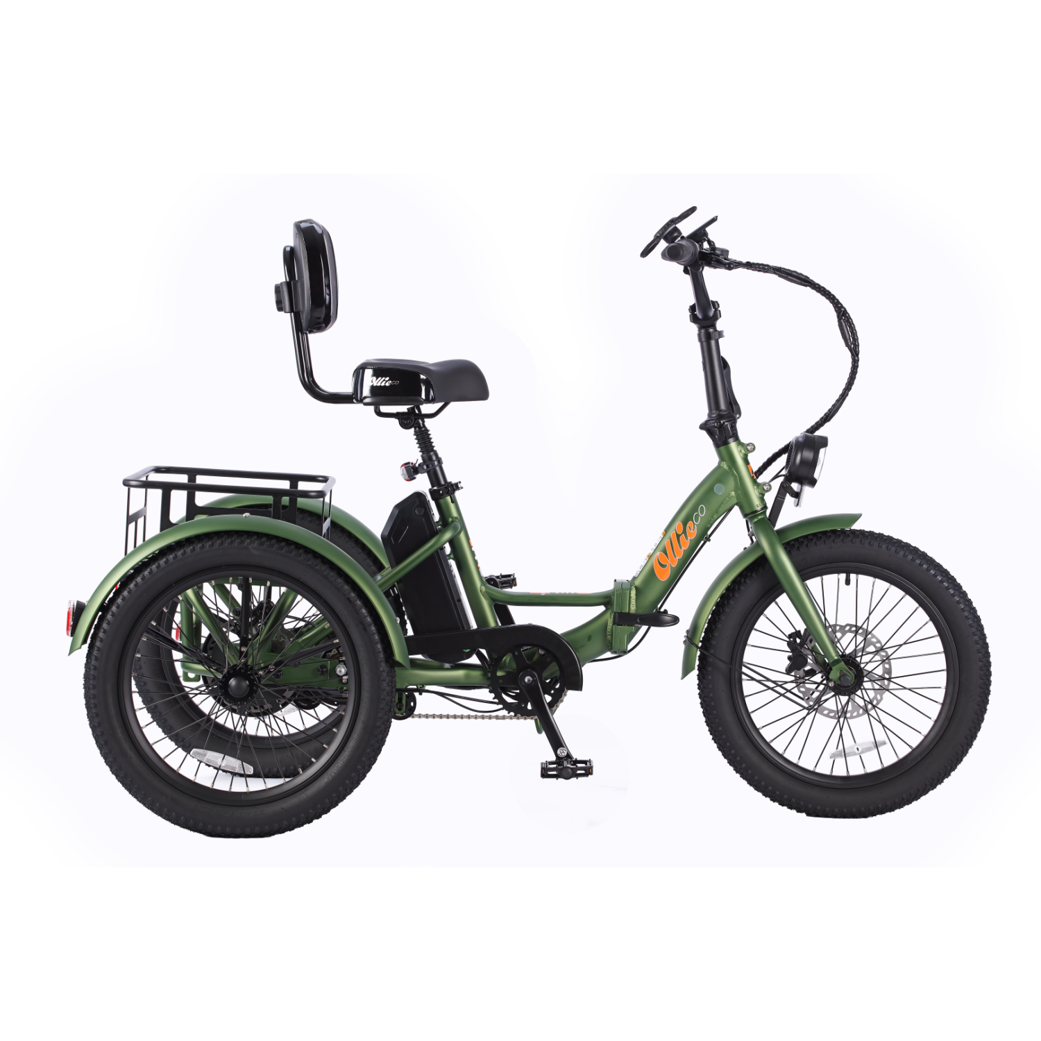 Remis à neuf - Tricycle de ville électrique pliable à cadre bas d'Ollie Leo (moteur 500&nbsp;W/cuisinière 65&nbsp;km/vitesse maximale 22&nbsp;km/h) -