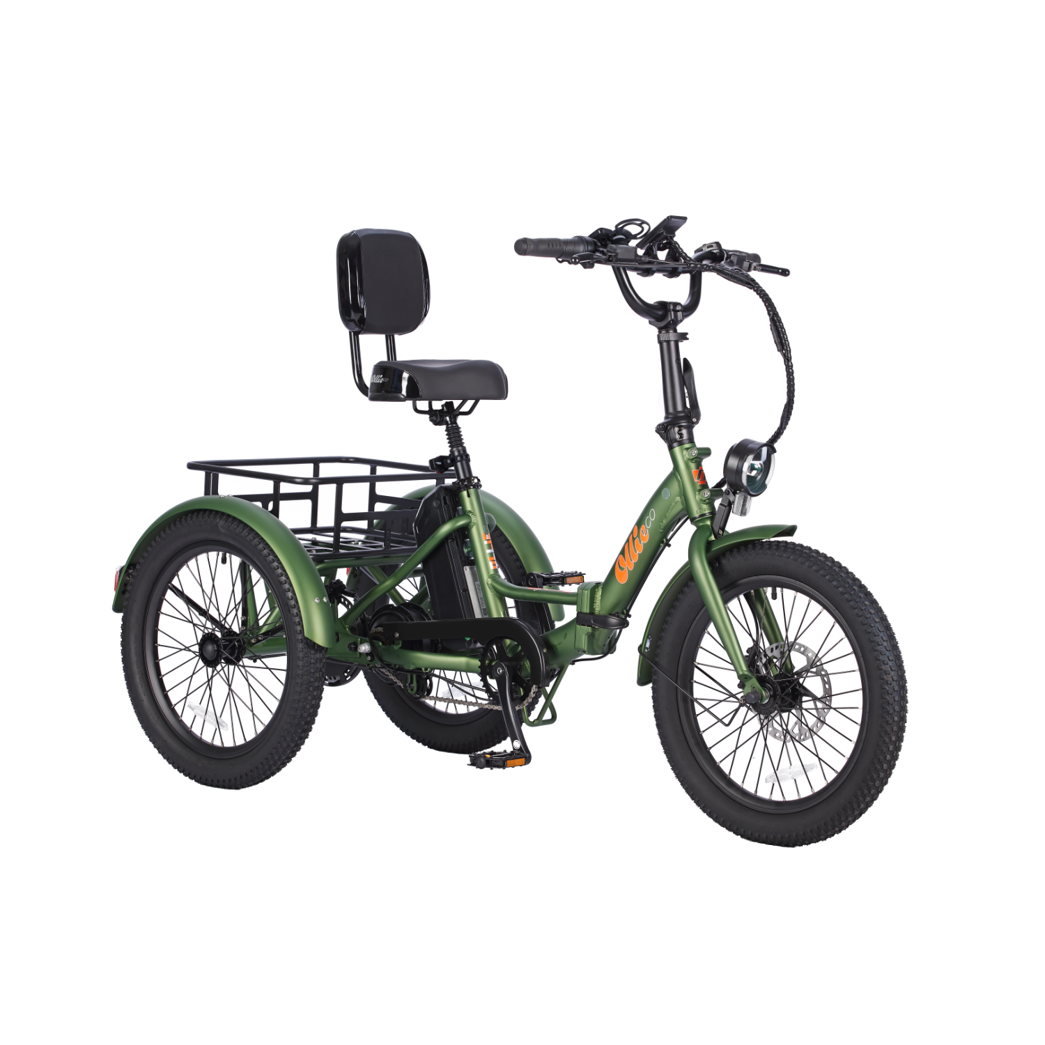 Remis à neuf - Tricycle de ville électrique pliable à cadre bas Ollie Leo (moteur 500&nbsp;W/cuisinière 65&nbsp;km/vitesse maximale 22&nbsp;km/h) -