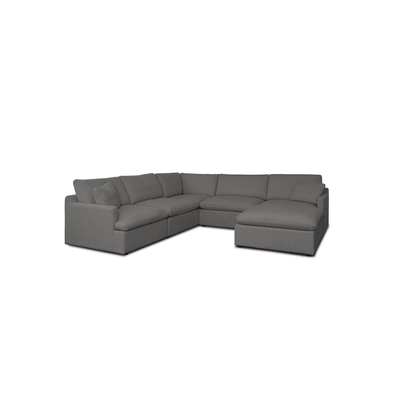 Sofa modulaire en coin Long Beach d'Urban Cali avec pouf