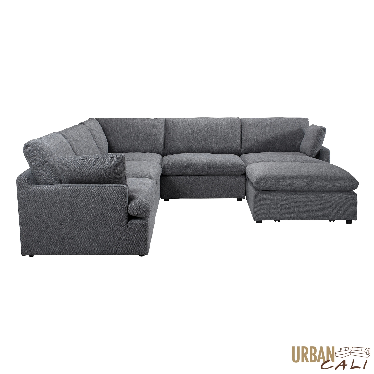 Sofa modulaire en coin Long Beach d'Urban Cali avec pouf