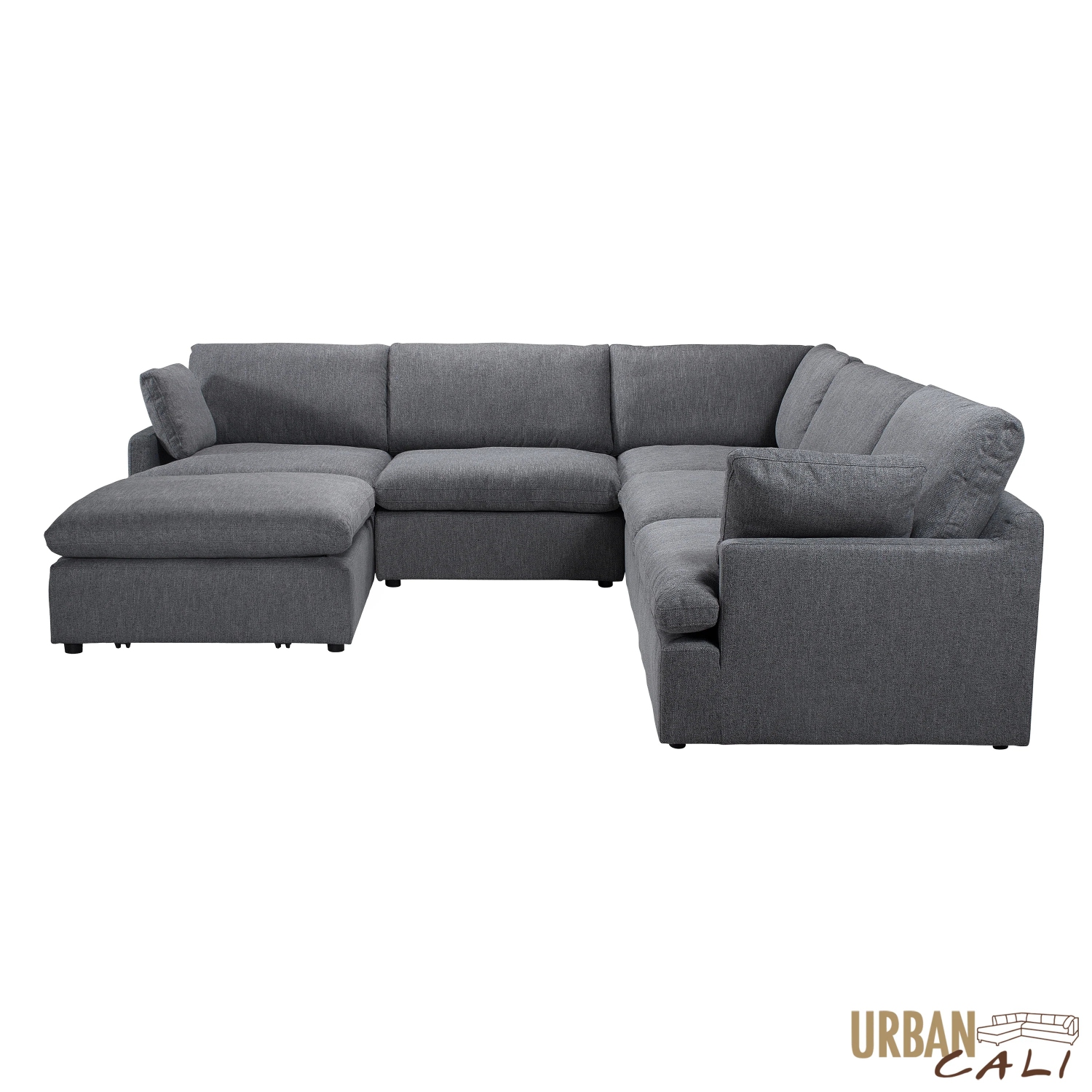 Sofa modulaire en coin Long Beach d'Urban Cali avec pouf