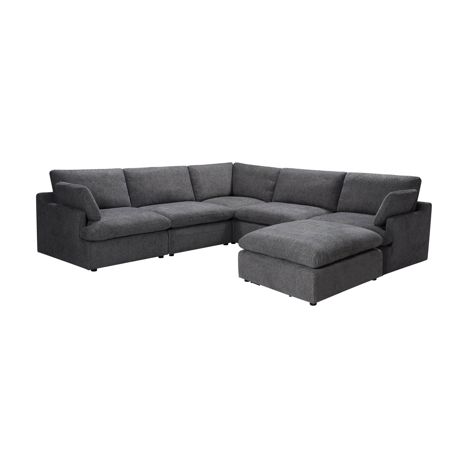 Sofa modulaire en coin Long Beach d'Urban Cali avec pouf