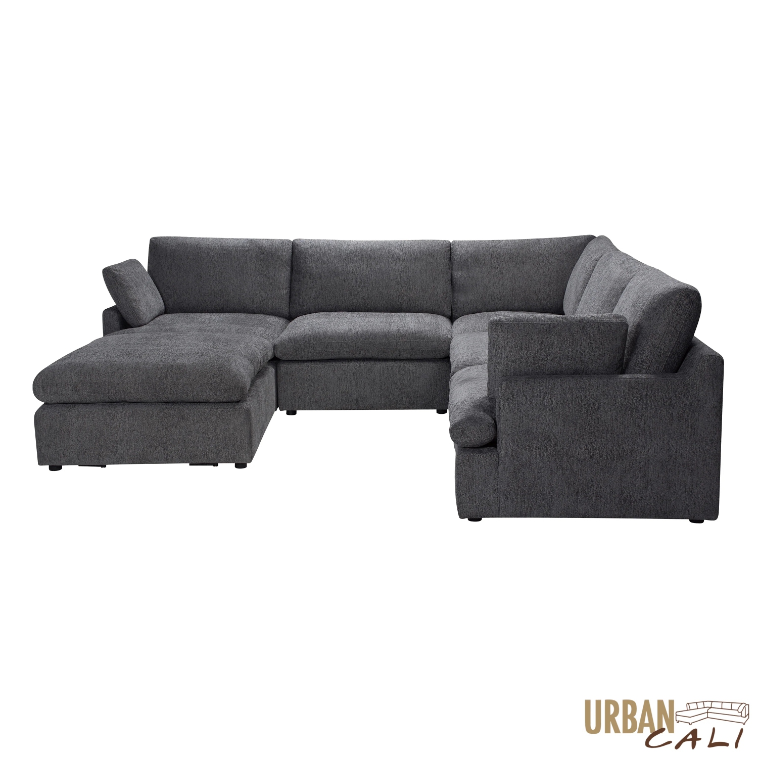 Sofa modulaire en coin Long Beach d'Urban Cali avec pouf