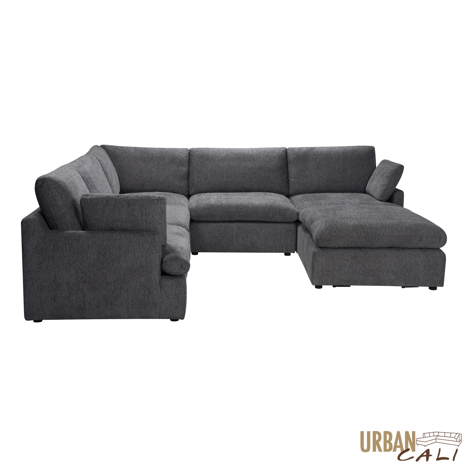 Sofa modulaire en coin Long Beach d'Urban Cali avec pouf