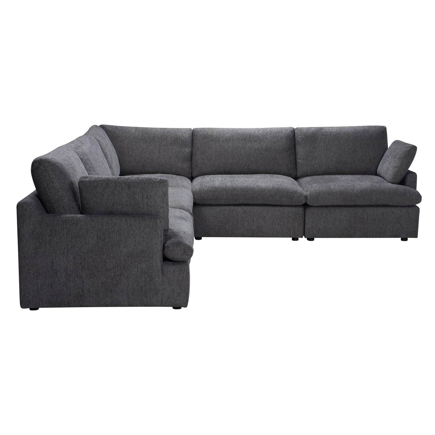 Urban Cali Long Beach Modular Corner Sectional Sofa in Axel Beige