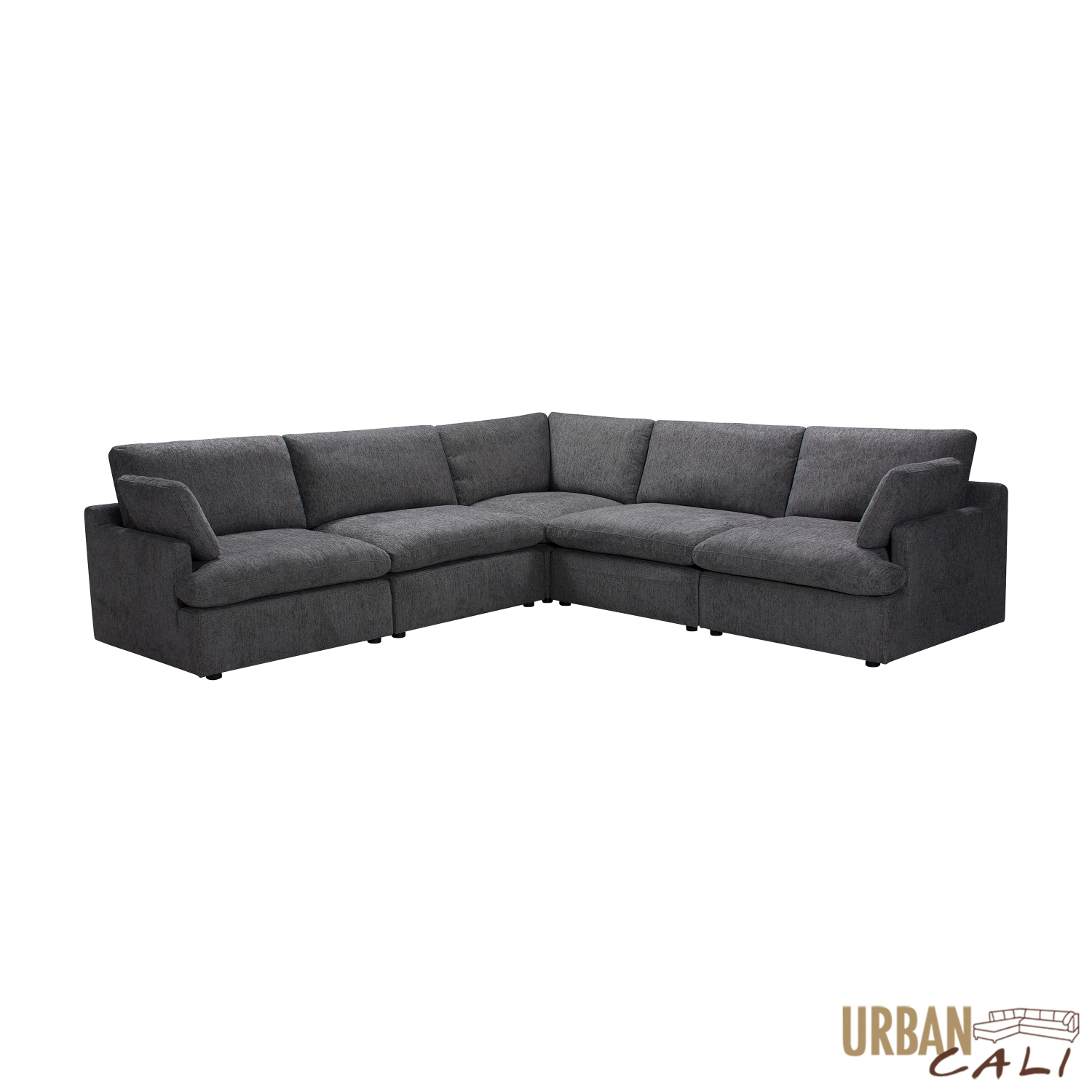 Urban Cali Long Beach Modular Corner Sectional Sofa in Axel Beige