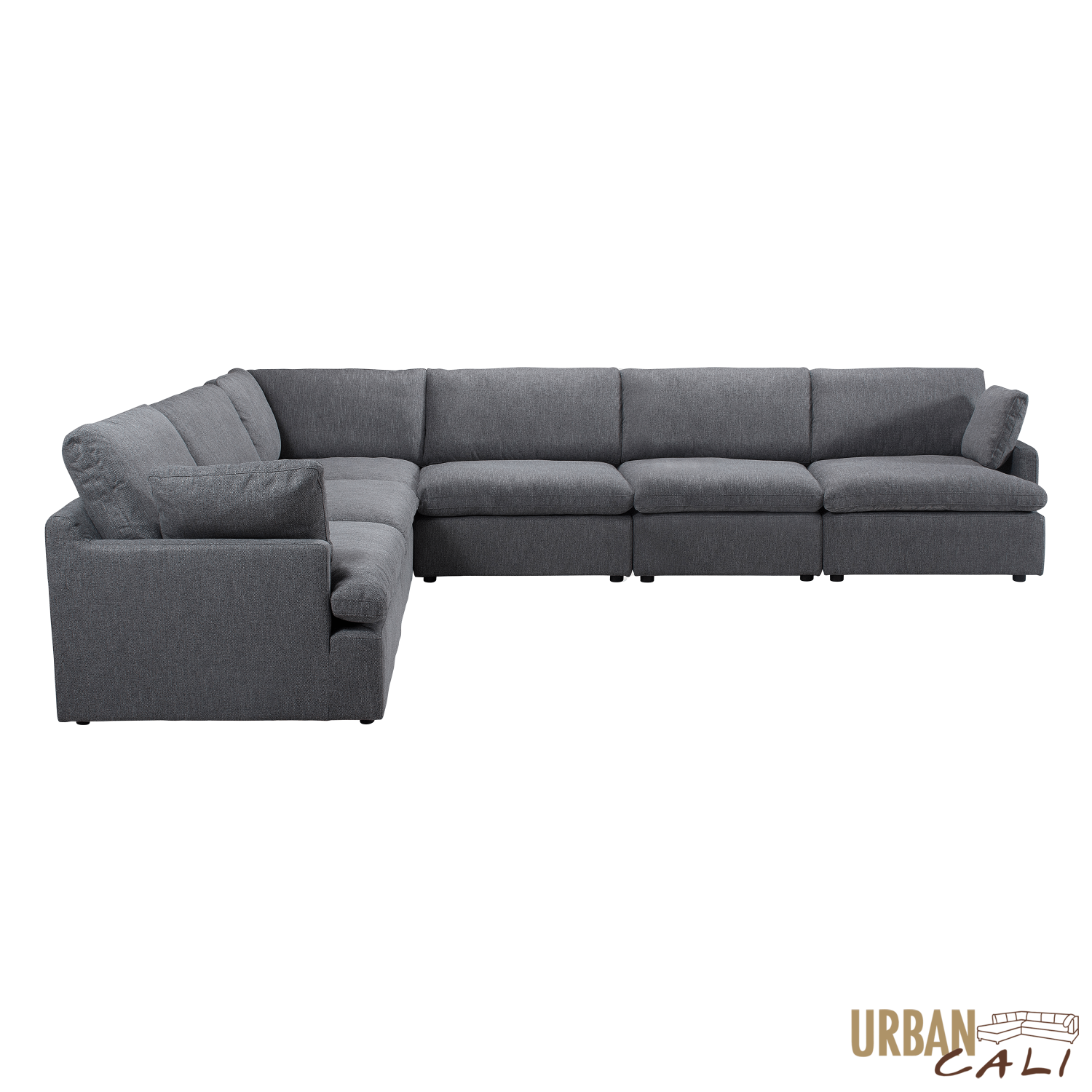 Urban Cali Long Beach Large Modular L-Shaped Sectional Sofa