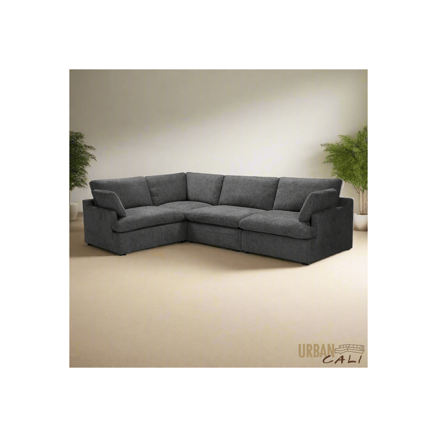 Urban Cali Long Beach Medium Modular L-Shaped Sectional Sofa