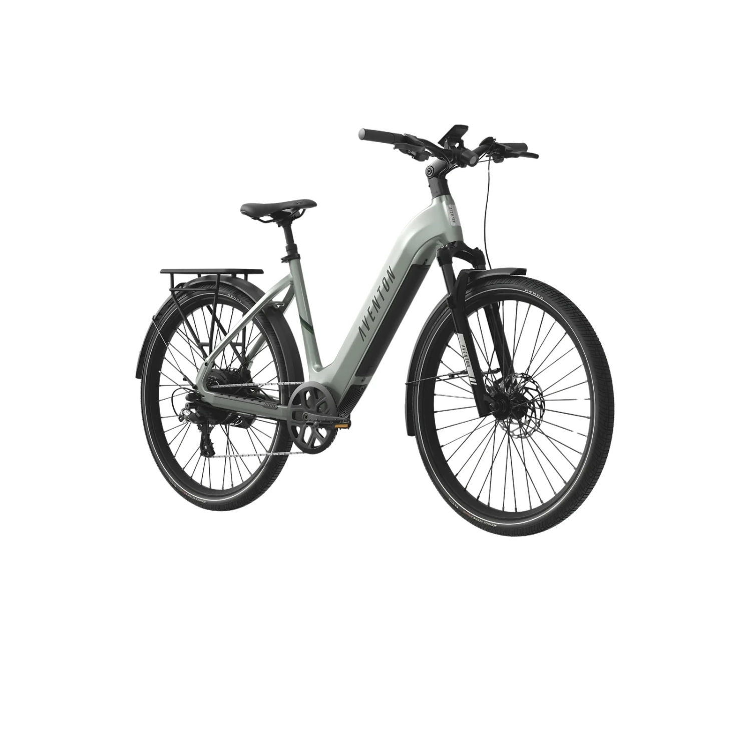Vélo électrique de trajet à cadre bas Level.3 d'Aventon | Taille régulière | Menthe glacier | Puissance maximale 864 W | Vitesse maximale