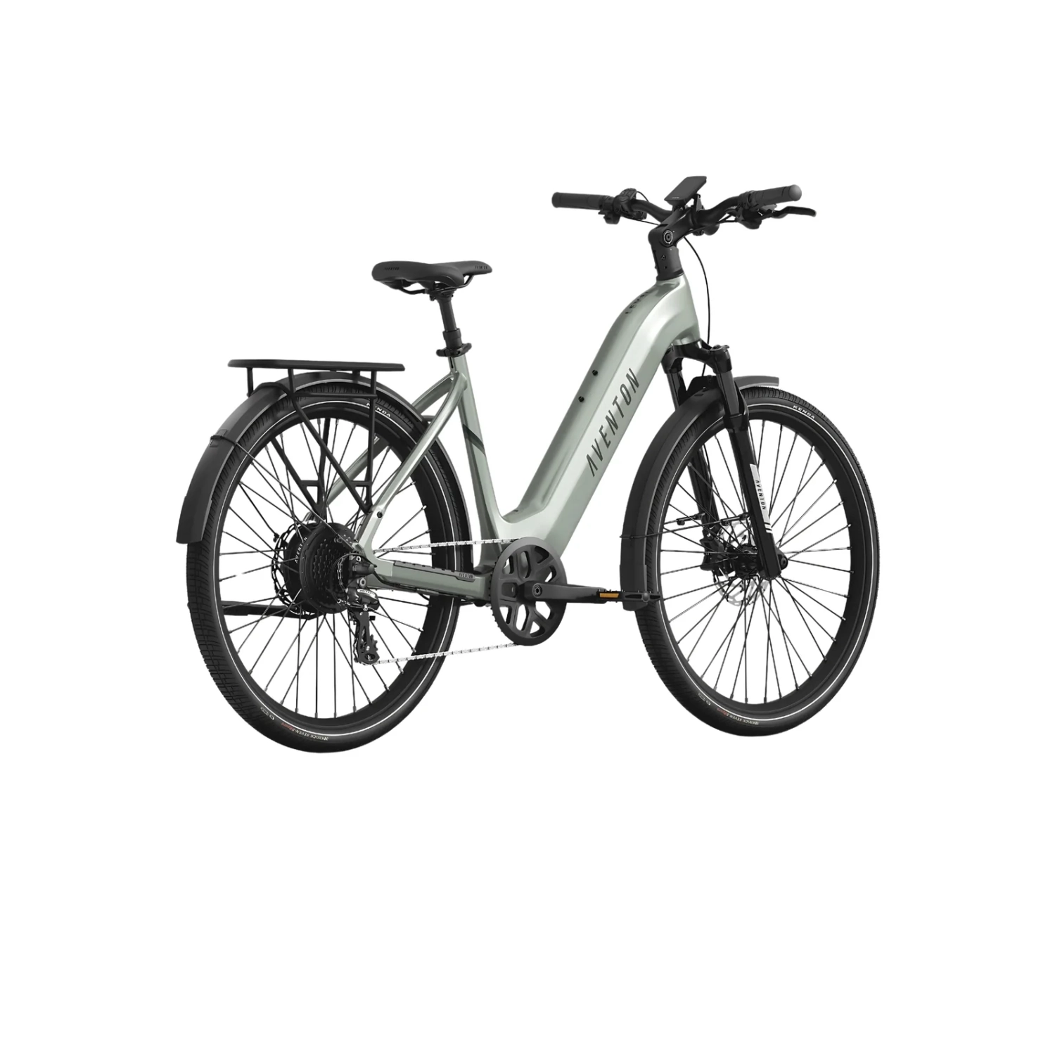 Vélo électrique de trajet à cadre bas Level.3 d'Aventon | Taille régulière | Menthe glacier | Puissance maximale 864 W | Vitesse maximale