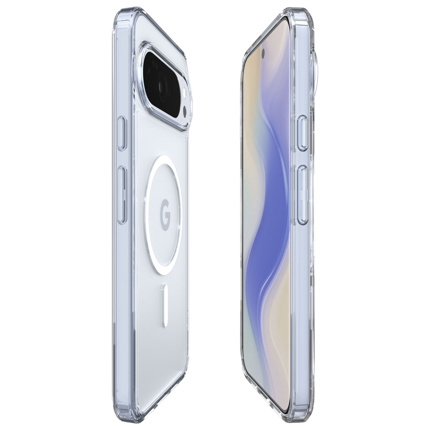 Spigen Crystal Flex Fitted Hard Shell Case with Magnet for Pixel 10 Pro XL - Crystal Clear