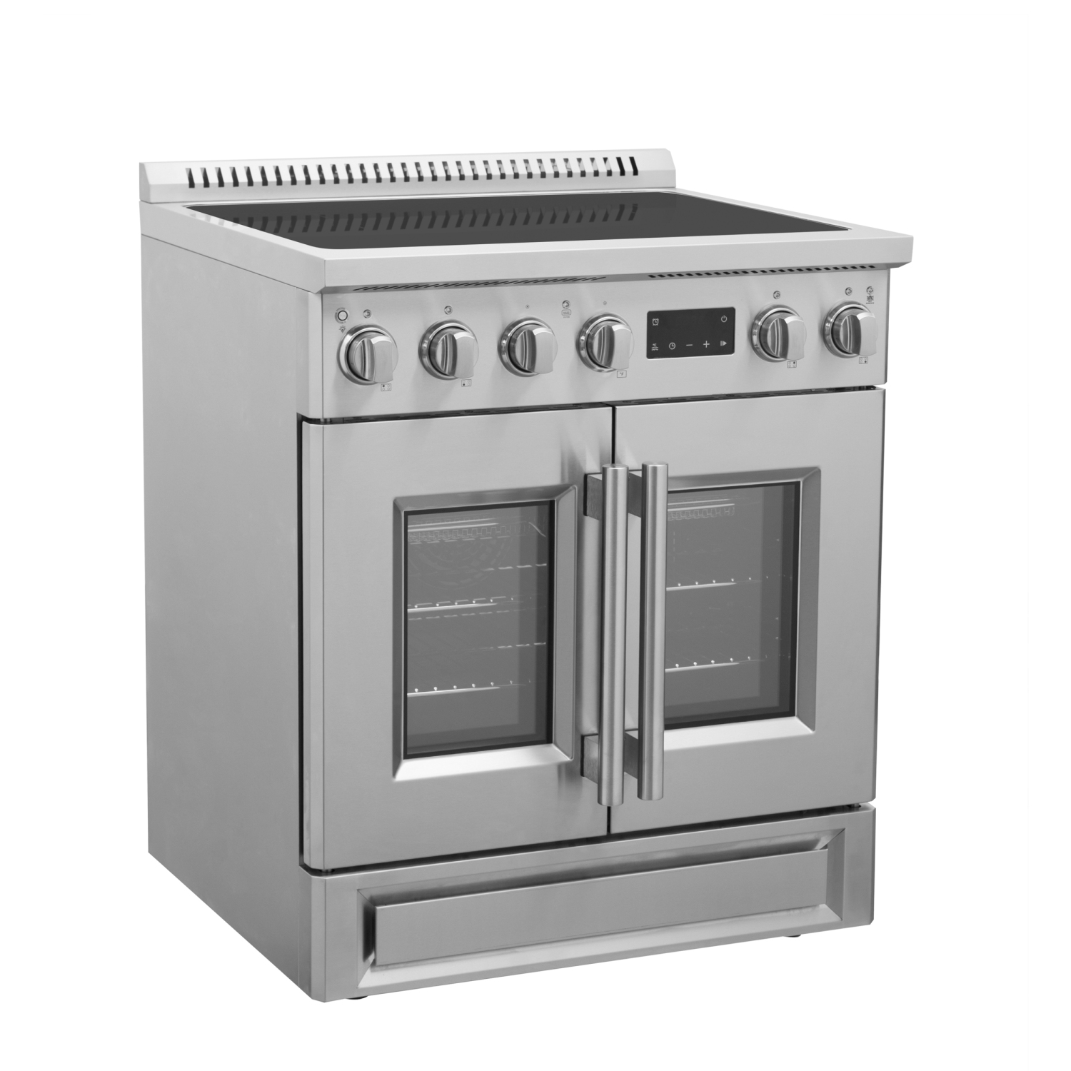Forno Torino – Cuisinière à induction à deux portes de 30 po avec friteuse à air chaud et four à convection véritable