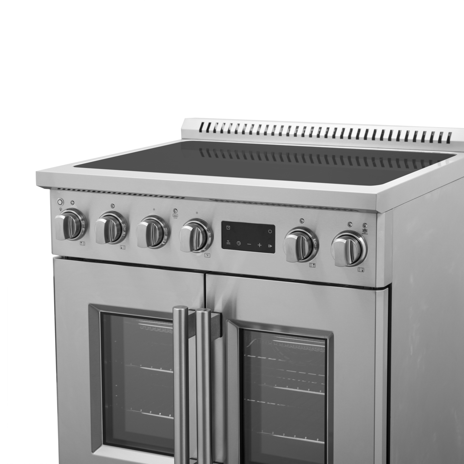 Forno Torino – Cuisinière à induction à deux portes de 30 po avec friteuse à air chaud et four à convection véritable