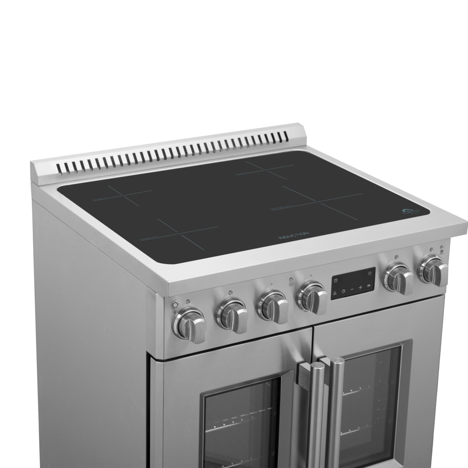 Forno Torino – Cuisinière à induction à deux portes de 30 po avec friteuse à air chaud et four à convection véritable